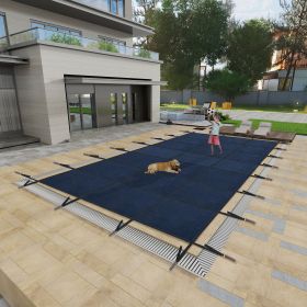 Swimming Pool Safety Cover, Fits 16x32ft Rectangular underground and Inground Swimming Pools