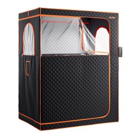 VEVOR 2 Person Portable Infrared Sauna for Home, Upgraded Full Body Home Spa Tent with 2 Foldable Chairs & Heated Mat & Remote