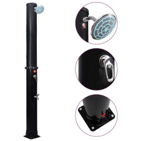 Solar Shower Black PVC, Aluminum, Brass Tall