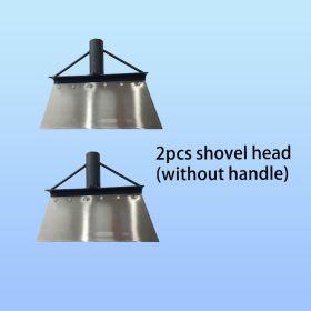 Stainless Steel Snow Shovel, Garden Shovel, Stainless Steel Shovel With A Modular Handle, Effortlessly Removes Ice, Soil, Animal Waste, Moss, And (Option: KSHXC2P12)
