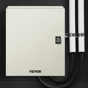 Fiberglass STELL Enclosure, 12 X 10 X 6'' NEMA 4X Fiberglass Electrical Box, IP66 Waterproof & Dustproof, Outdoor/Indoor Electrical Junction Box, (Option: Grey)