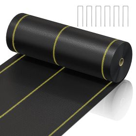 Prohibited From Sale On Amazon XISHAN Black Weed Control Fabric ,70g HDPE (Option: 6X100ft-Black)