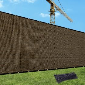 Prohibited From Sale On Amazon XISHAN Fence 8'X50' Brown,Dark Green,Dark Grey,Sand HDPE 130 Grams (Option: 8X50ft-Brown)
