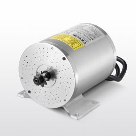 1800W Electric Brushless DC Motor 48V 4500rpm Motor For E-Bike Dirt Bike DIY (Option: Silver)