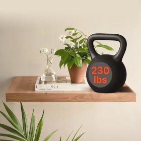 1 Pack Shelf Bracket 46 Inch / 1168.4 Mm Heavy Duty Floating Shelf Bracket (Option: Black)