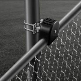 Sliding Gate Kit W/ U-Shaped Groove 4 Track Wheels/Cover For Cantilever (Option: Silver)