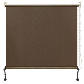 Prohibited From Sale On Amazon 6'X8' Mocha HDPE Spliced Roller Shutter (Option: Mocha-6x6 ft)